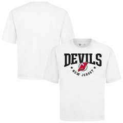 New Jersey Devils Levelwear Luxe Signature Knit T-Shirt - White | NHL on sale