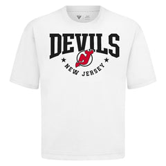 New Jersey Devils Levelwear Luxe Signature Knit T-Shirt - White | NHL on sale