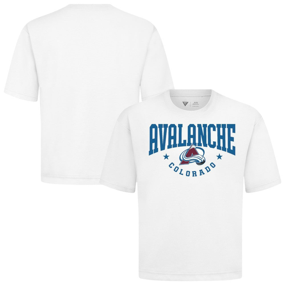 Colorado Avalanche Levelwear Luxe Signature Knit T-Shirt - White | NHL on sale