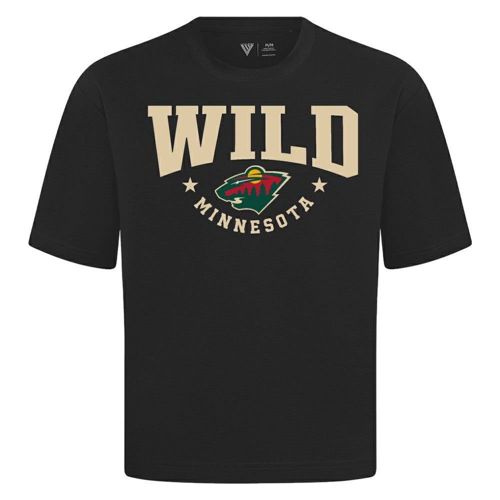 Minnesota Wild Levelwear Luxe Signature Knit T-Shirt - Black | NHL Lifestyle