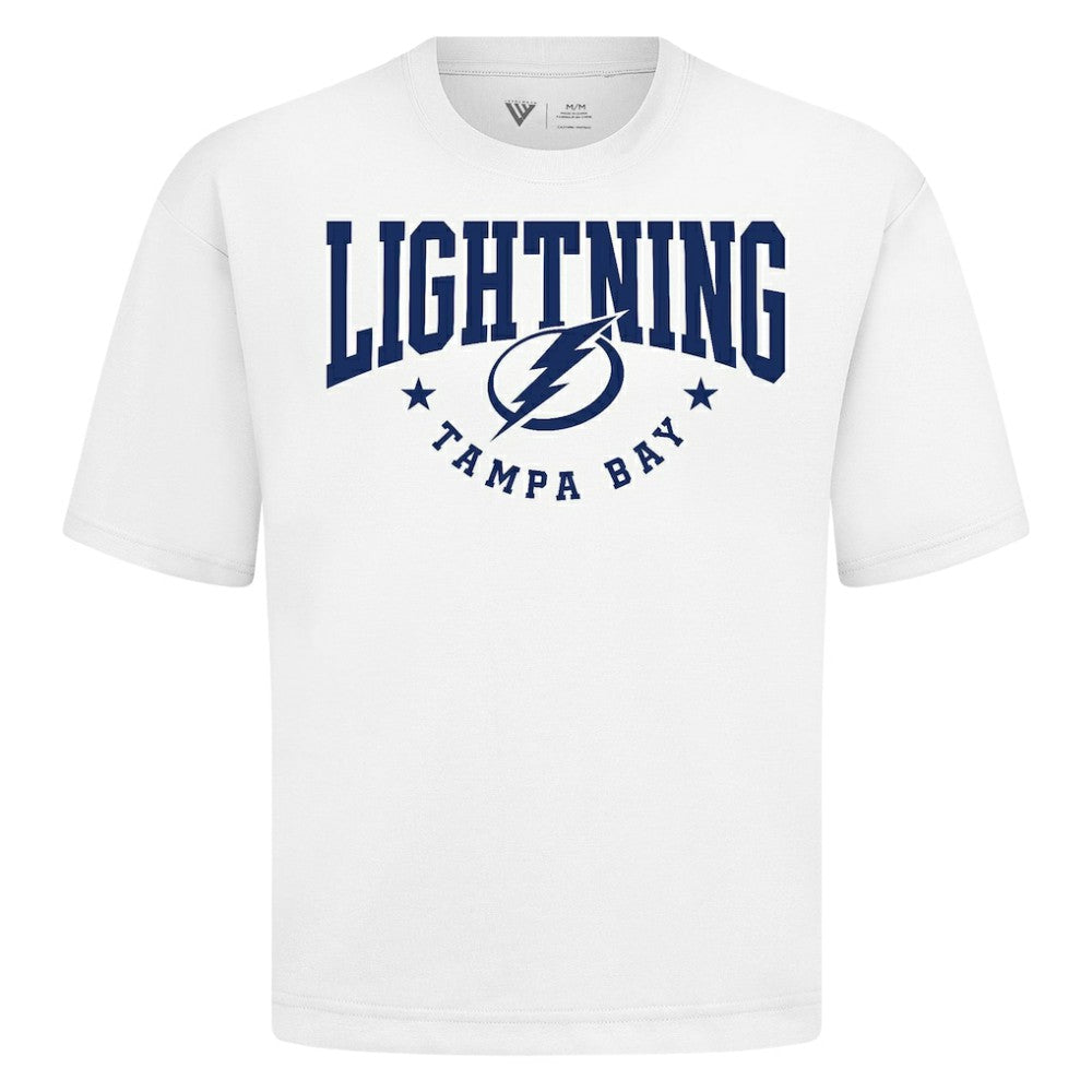 Tampa Bay Lightning Levelwear Luxe Signature Knit T-Shirt - White | NHL online