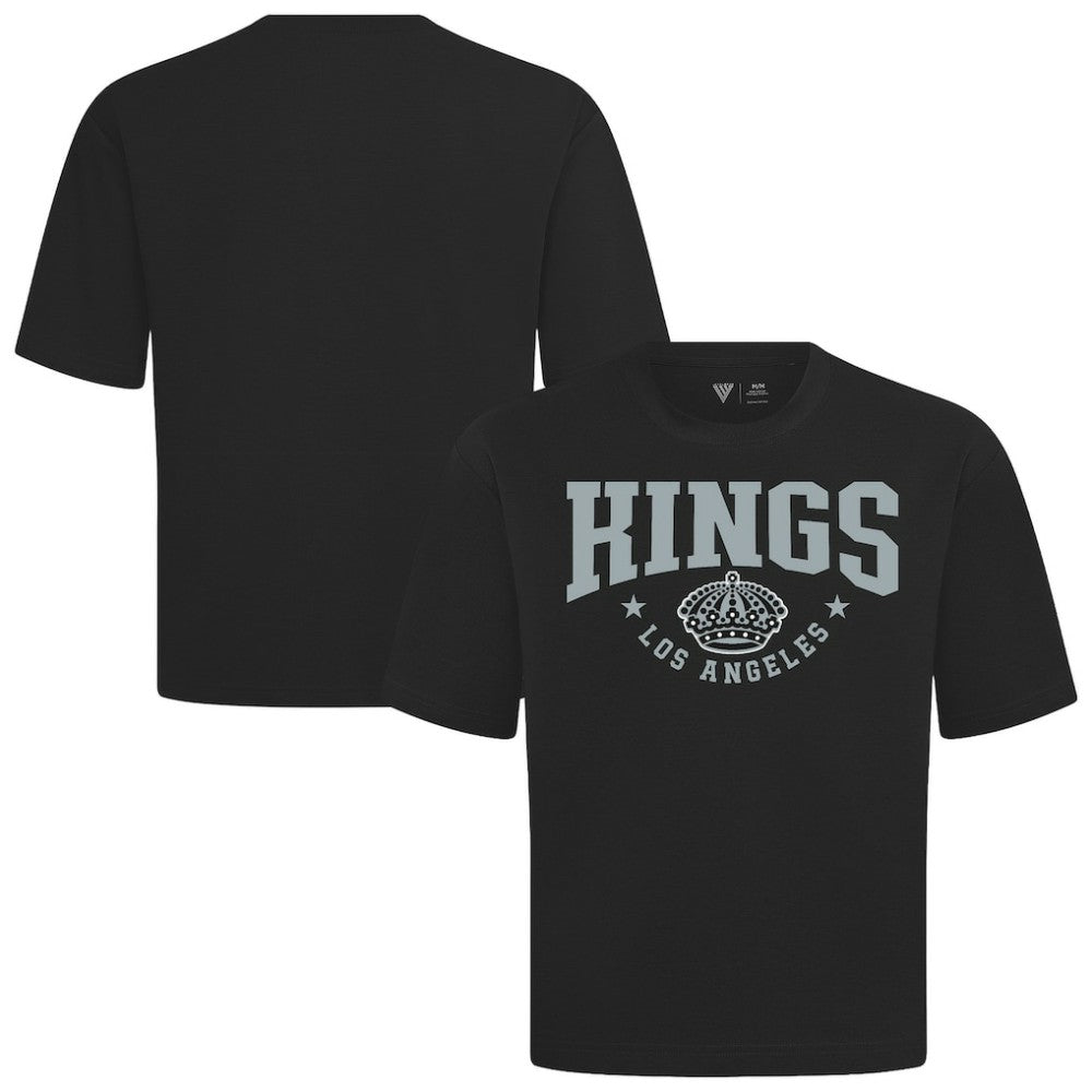 Los Angeles Kings Levelwear Luxe Signature Knit T-Shirt - Black | NHL Lifestyle