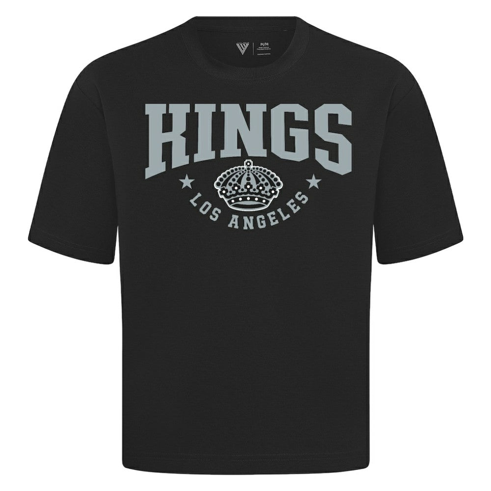 Los Angeles Kings Levelwear Luxe Signature Knit T-Shirt - Black | NHL Lifestyle