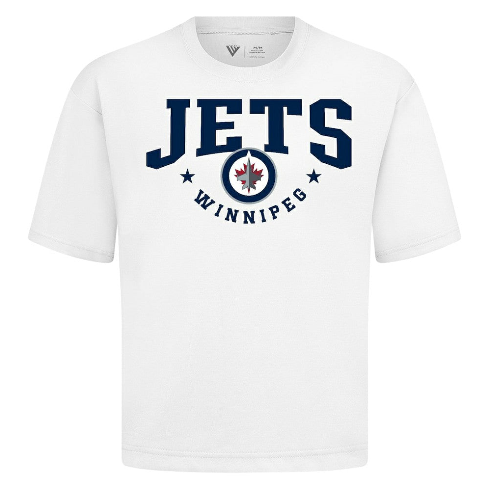 Winnipeg Jets Levelwear Luxe Signature Knit T-Shirt - White | NHL on sale