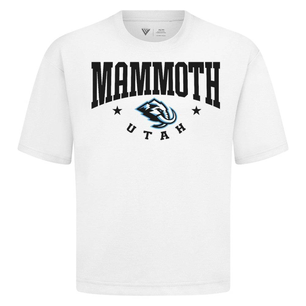 Utah Mammoth Levelwear Luxe Signature Knit T-Shirt - White | NHL Lifestyle