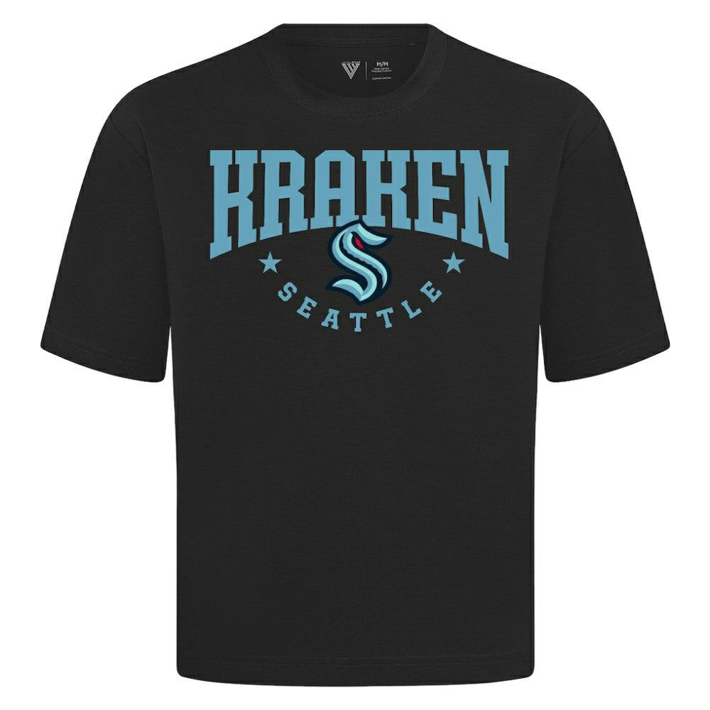 Seattle Kraken Levelwear Luxe Signature Knit T-Shirt - Black | NHL discount
