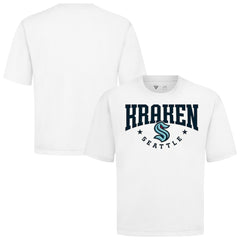 Seattle Kraken Levelwear Luxe Signature Knit T-Shirt - White | NHL Lifestyle