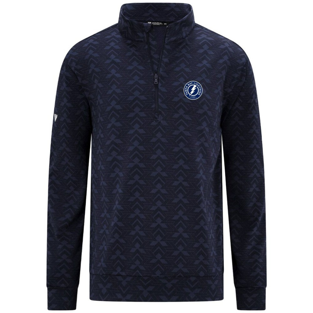 Tampa Bay Lightning Levelwear Chameleon Quarter-Zip Sweatshirt - Navy | NHL on sale