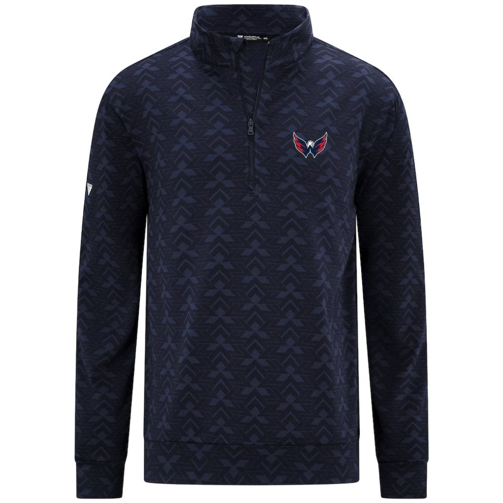 Washington Capitals Levelwear Chameleon Quarter-Zip Sweatshirt - Navy | NHL Clearance