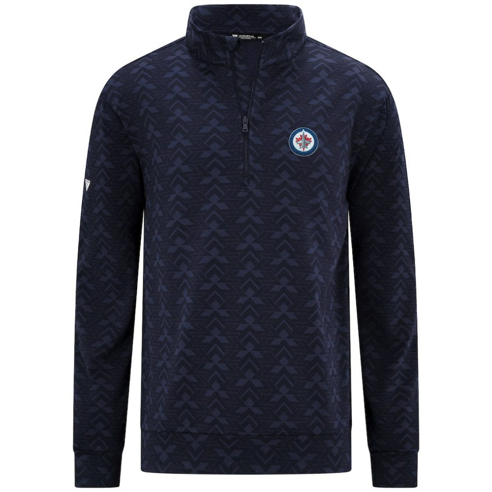 Winnipeg Jets Levelwear Chameleon Quarter-Zip Sweatshirt - Navy | NHL discount
