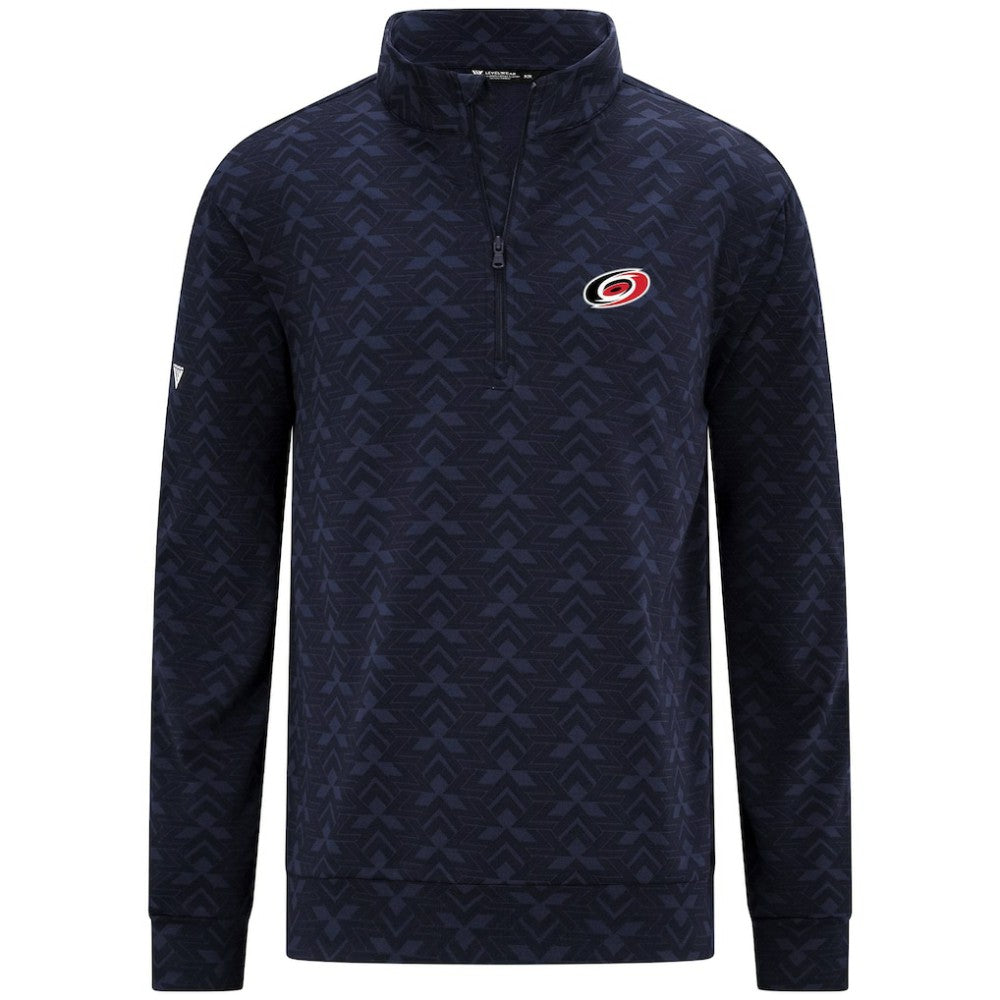 Carolina Hurricanes Levelwear Chameleon Quarter-Zip Sweatshirt - Navy | NHL Clearance