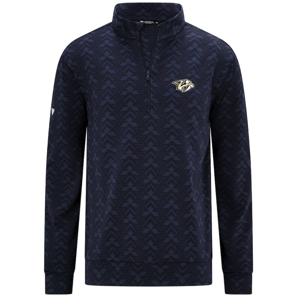 Nashville Predators Levelwear Chameleon Quarter-Zip Sweatshirt - Navy | NHL Lifestyle