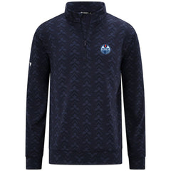 Edmonton Oilers Levelwear Chameleon Quarter-Zip Sweatshirt - Navy | NHL Lifestyle