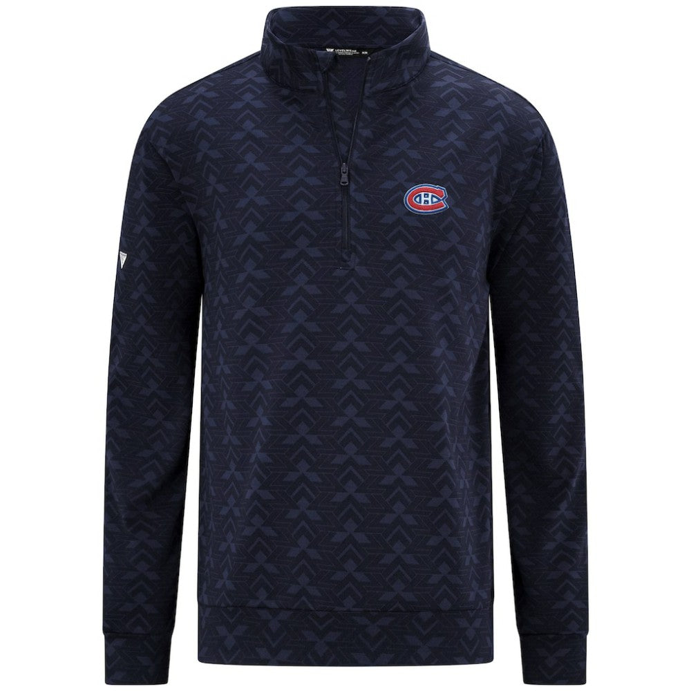 Montreal Canadiens Levelwear Chameleon Quarter-Zip Sweatshirt - Navy | NHL online