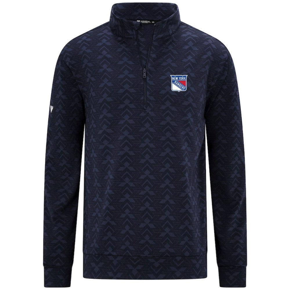 New York Rangers Levelwear Chameleon Quarter-Zip Sweatshirt - Navy | NHL on sale