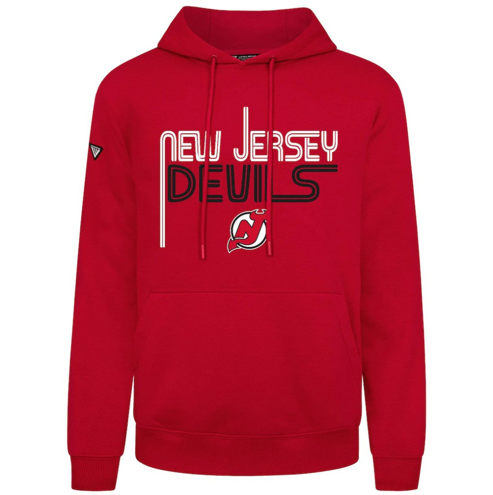 New Jersey Devils Levelwear Podium Lanes Hoodie - Red | NHL on sale