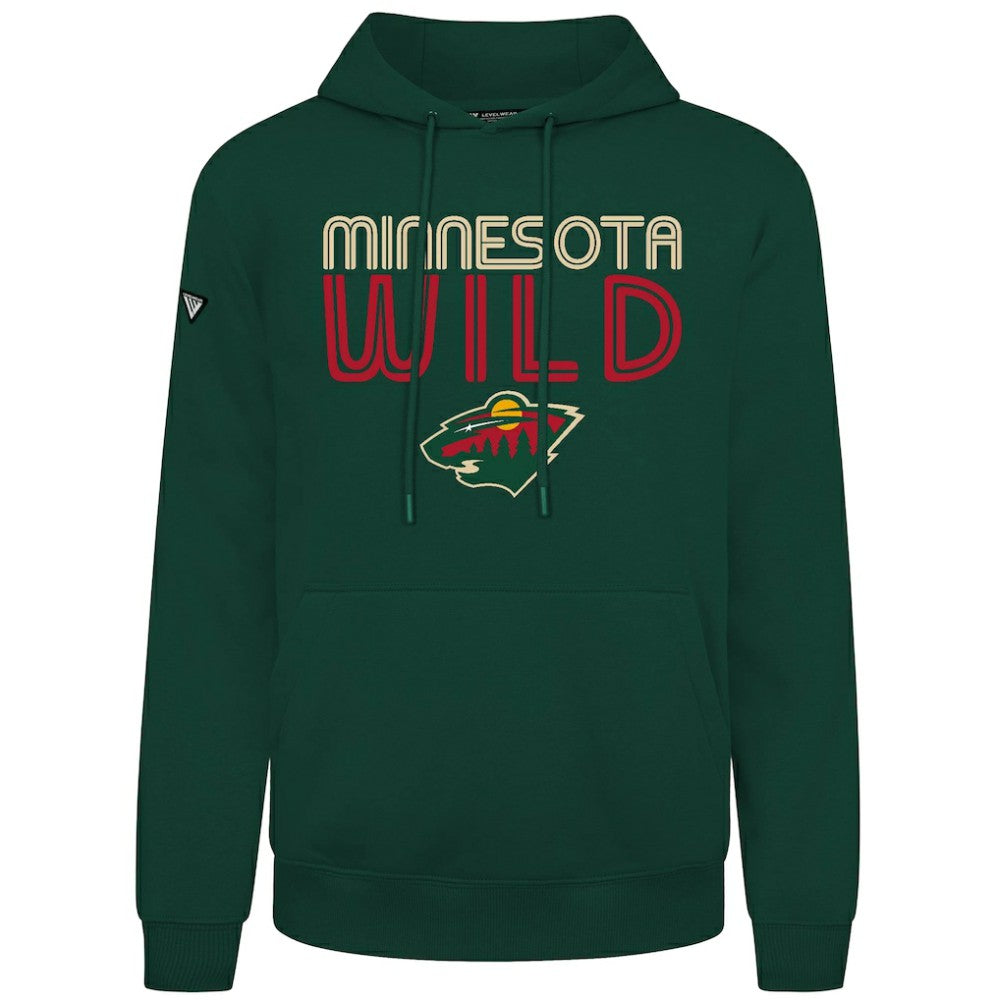 Minnesota Wild Levelwear Podium Lanes Hoodie - Green | NHL Clearance