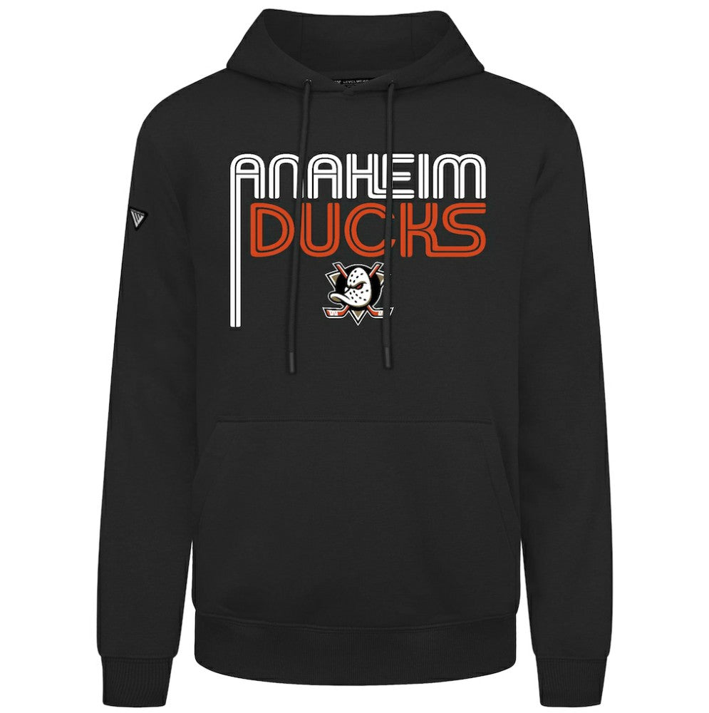 Anaheim Ducks Levelwear Podium Lanes Hoodie - Black | NHL on sale