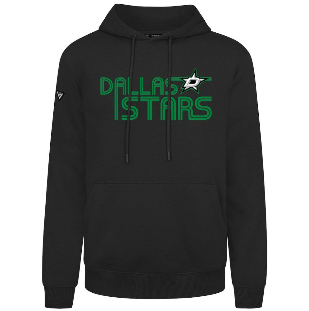 Dallas Stars Levelwear Podium Lanes Hoodie - Black | NHL Clearance