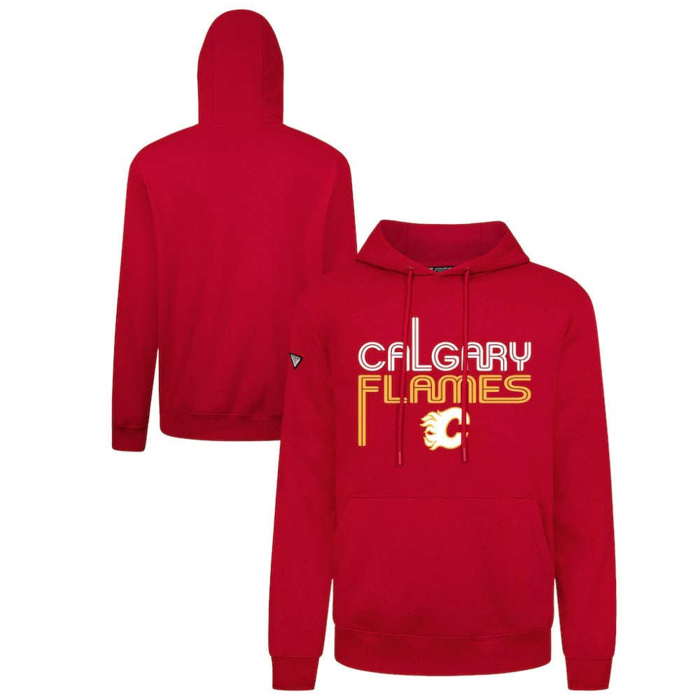 Calgary Flames Levelwear Podium Lanes Hoodie - Red | NHL Lifestyle