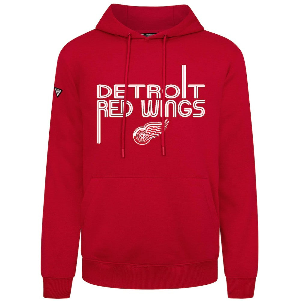 Detroit Red Wings Levelwear Podium Lanes Hoodie - Red | NHL near me