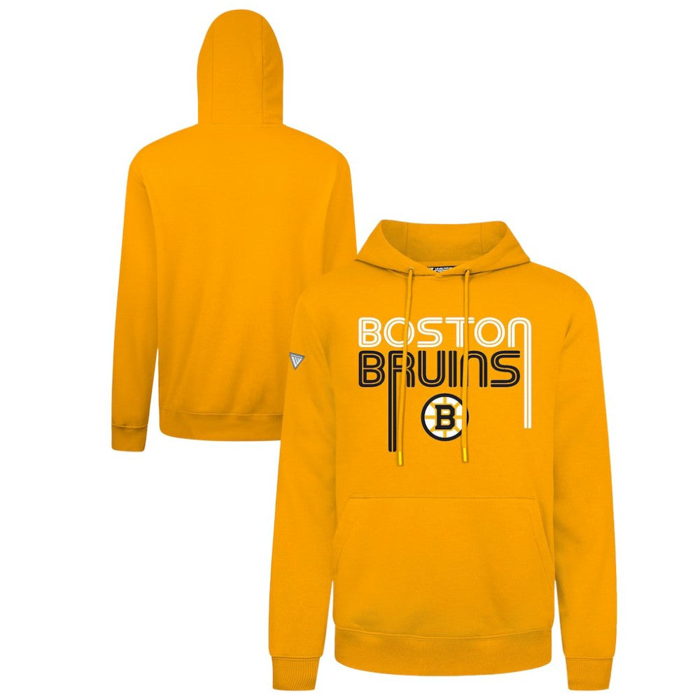 Boston Bruins Levelwear Podium Lanes Hoodie - Gold | NHL Clearance