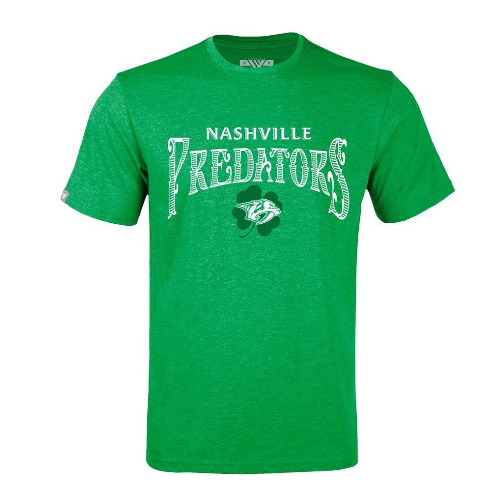 Nashville Predators Levelwear St. Patrick's Day Richmond T-Shirt - Green | NHL Clearance