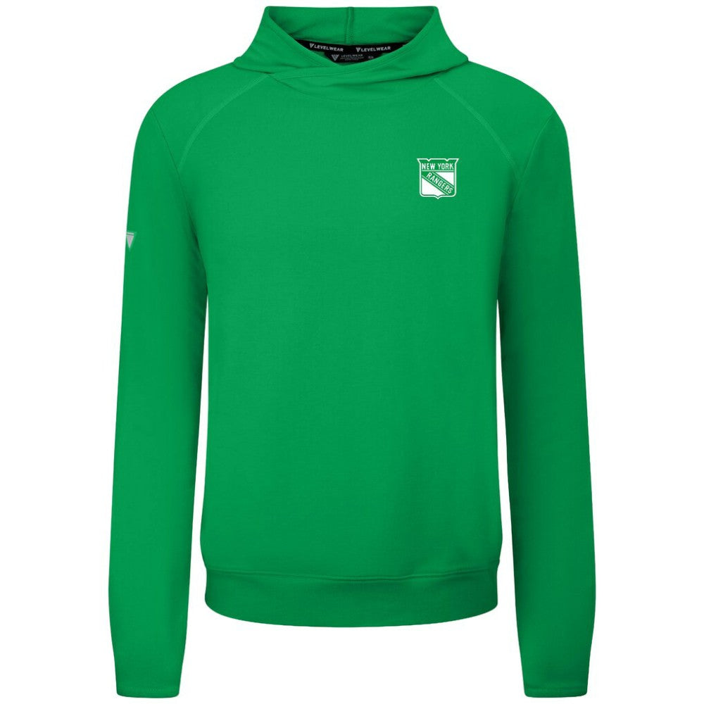 New York Rangers Levelwear St. Patrick's Day Mandate Tri-Blend Hoodie - Green | NHL on sale