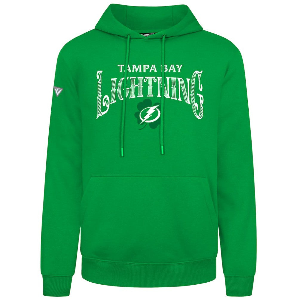Tampa Bay Lightning Levelwear St. Patrick's Day Podium Hoodie - Green | NHL sale