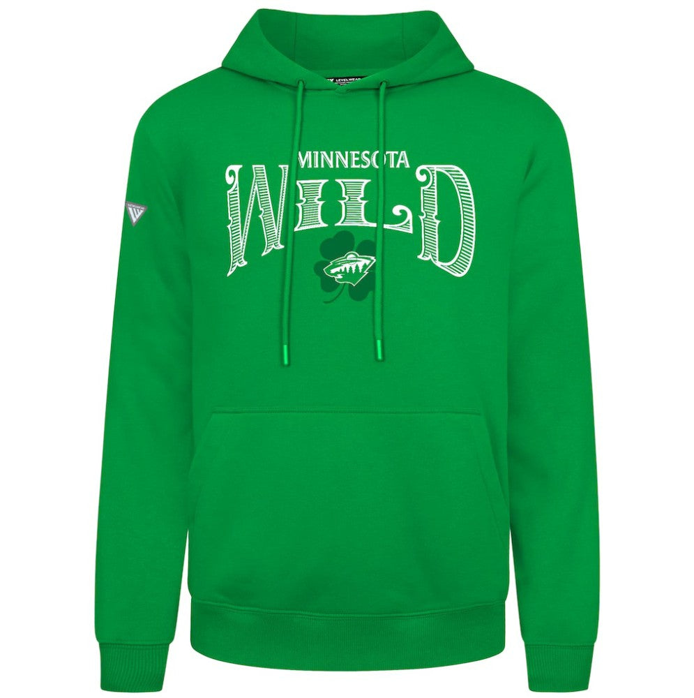 Minnesota Wild Levelwear St. Patrick's Day Podium Hoodie - Green | NHL on sale