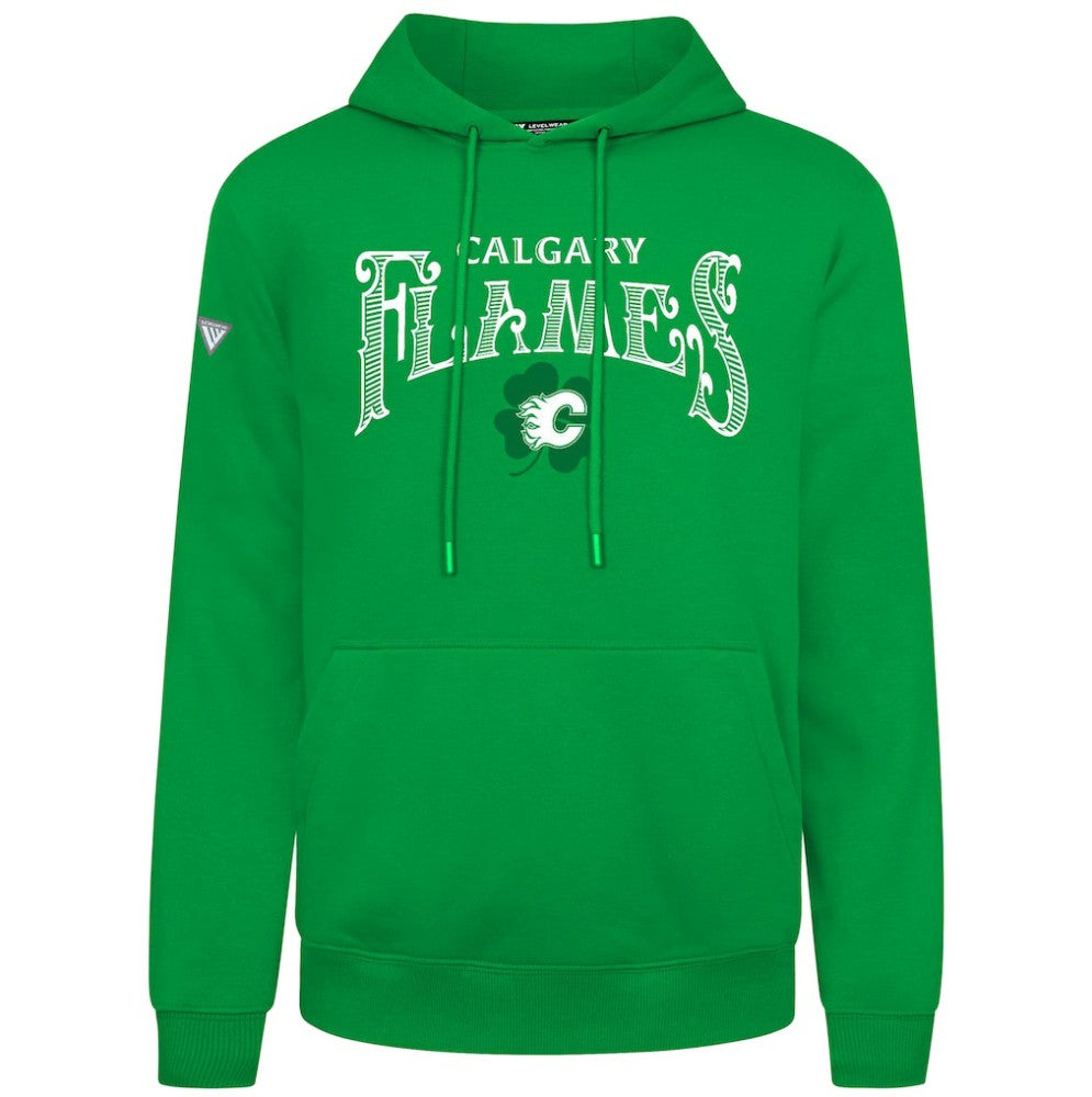 Calgary Flames Levelwear St. Patrick's Day Podium Hoodie - Green | NHL on sale