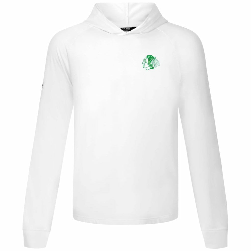 Chicago Blackhawks Levelwear St. Patrick's Day Dimension Hoodie - White | NHL Lifestyle