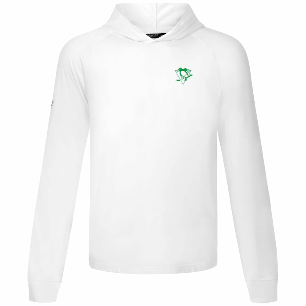 Pittsburgh Penguins Levelwear St. Patrick's Day Dimension Hoodie - White | NHL near me