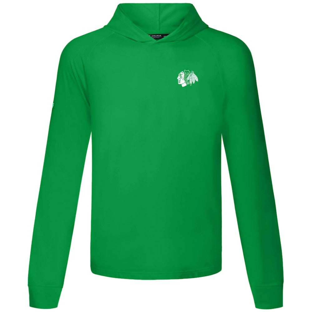 Chicago Blackhawks Levelwear St. Patrick's Day Dimension Hoodie - Green | NHL Clearance