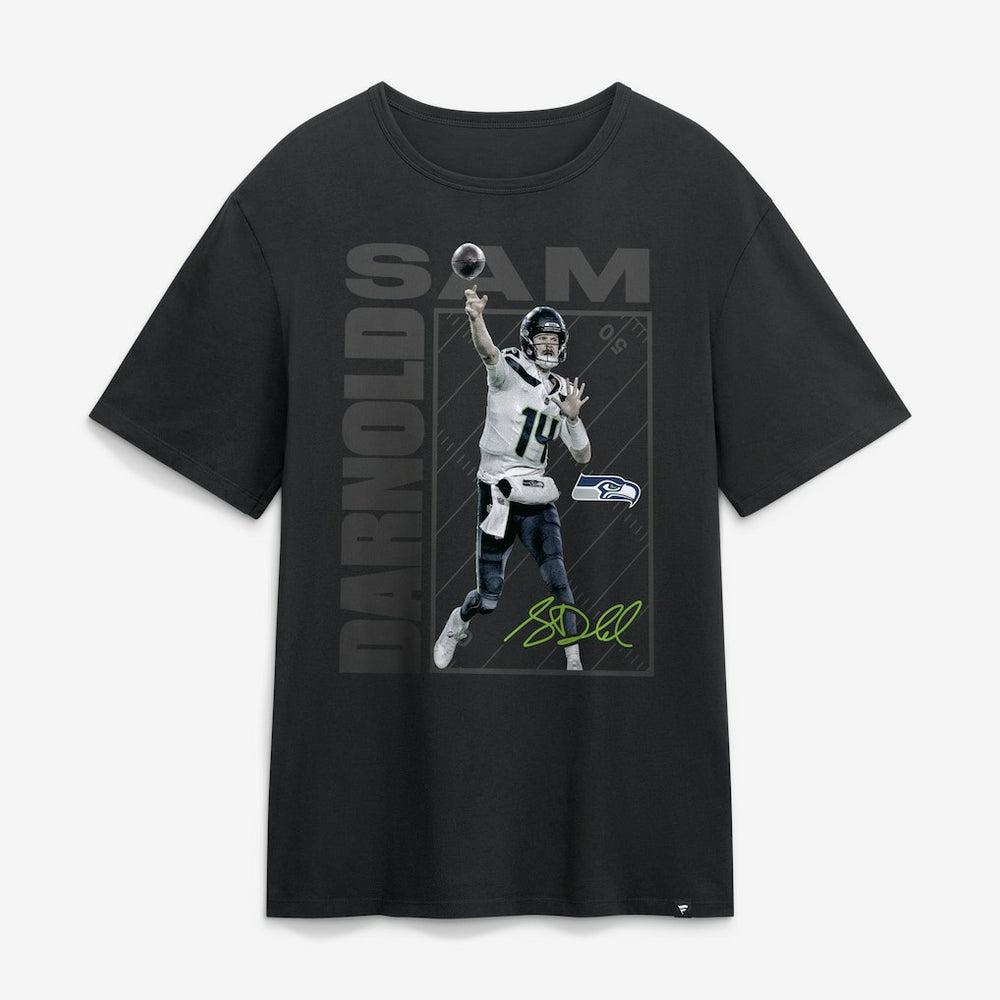 Sam Darnold Seattle Seahawks Tonal T-Shirt - Black - NFL