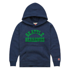 Seattle Seahawks Homage Youth Classic Tri-Blend Hoodie - College Navy - NFL