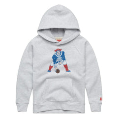New England Patriots Homage Youth 1979 Tri-Blend Hoodie - Ash - NFL