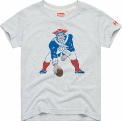 New England Patriots Homage Youth 1979 Tri-Blend T-Shirt - Ash - NFL