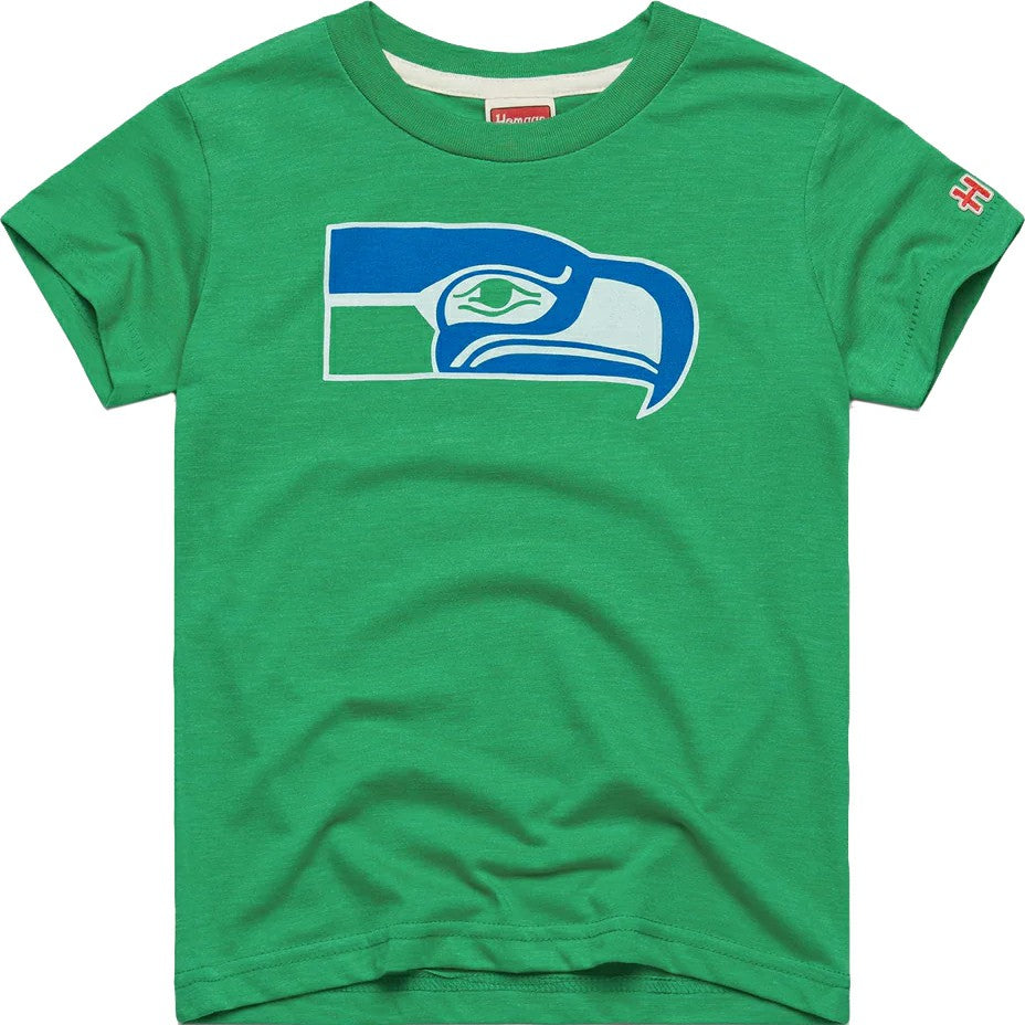 Seattle Seahawks Homage Youth 1976 Tri-Blend T-Shirt - Green - NFL