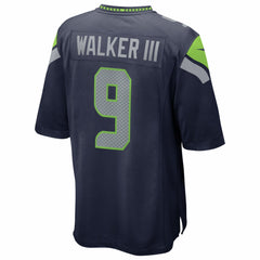 Kenneth Walker III Seattle Seahawks Super Bowl LX Patch Game Jersey - College Navy - Nike