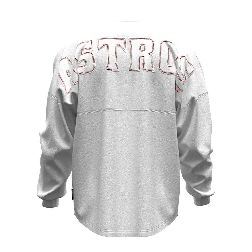 Houston Astros Fanatics Women's Baseball Stitch Spirit Jersey Long Sleeve T-Shirt for sale