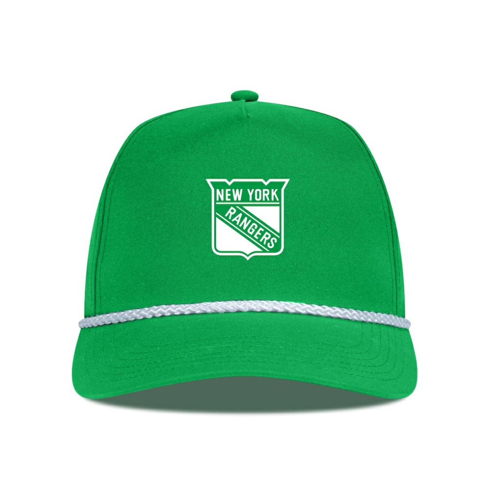 New York Rangers Levelwear St. Patrick's Day Gambit Rope Adjustable Hat - Kelly Green | NHL Lifestyle