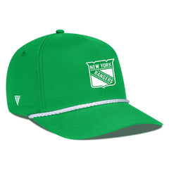 New York Rangers Levelwear St. Patrick's Day Gambit Rope Adjustable Hat - Kelly Green | NHL Lifestyle