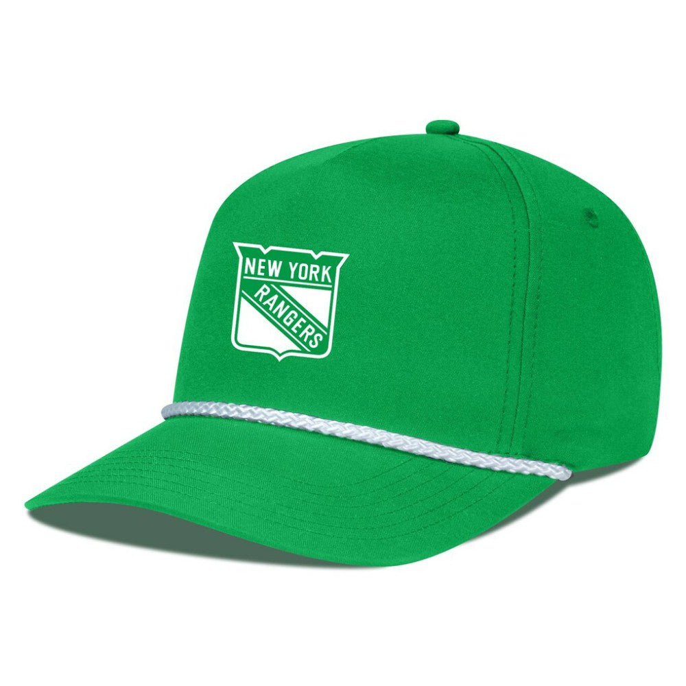 New York Rangers Levelwear St. Patrick's Day Gambit Rope Adjustable Hat - Kelly Green | NHL Lifestyle