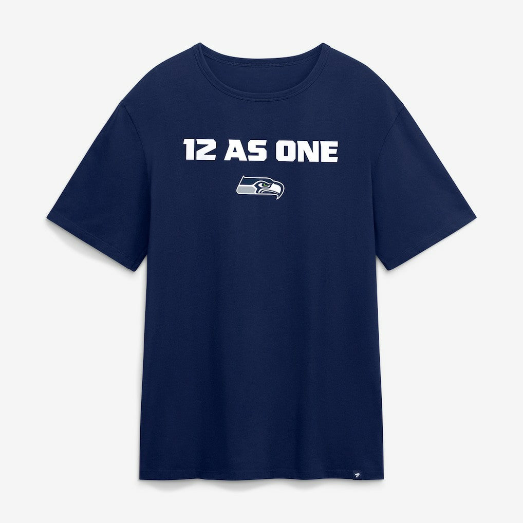 Seattle Seahawks Super Bowl LX 12 as One T-Shirt - College Navy - NFL