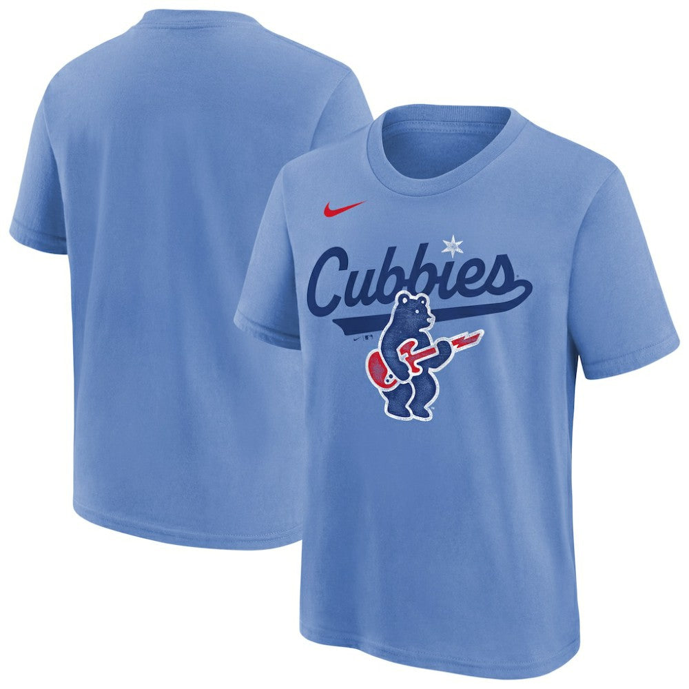 Chicago Cubs Nike Youth Electric Bear Alternate T-Shirt Sale