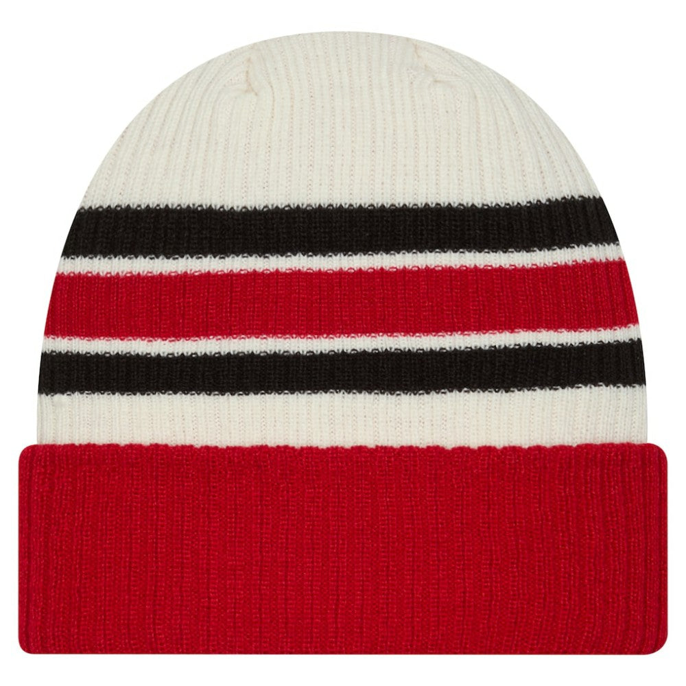 Detroit Red Wings New Era Vintage Cuffed Knit Hat - Cream/Red | New Era online