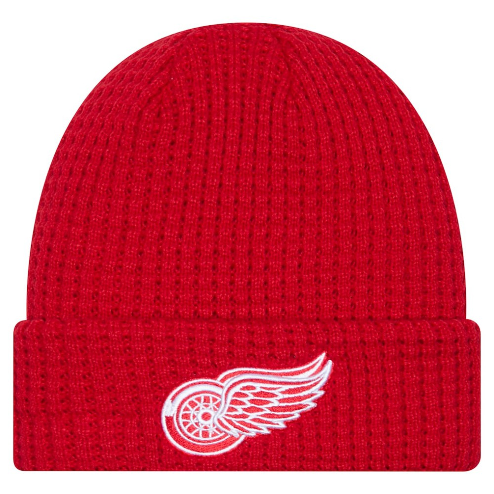 Detroit Red Wings New Era Waffle Cuffed Knit Hat - Red | New Era online