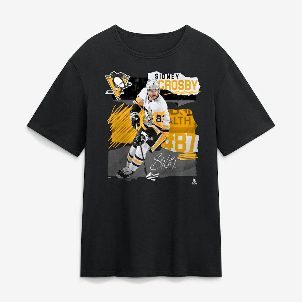 Sidney Crosby Pittsburgh Penguins Fresh Ice T-Shirt - Black | NHL Lifestyle