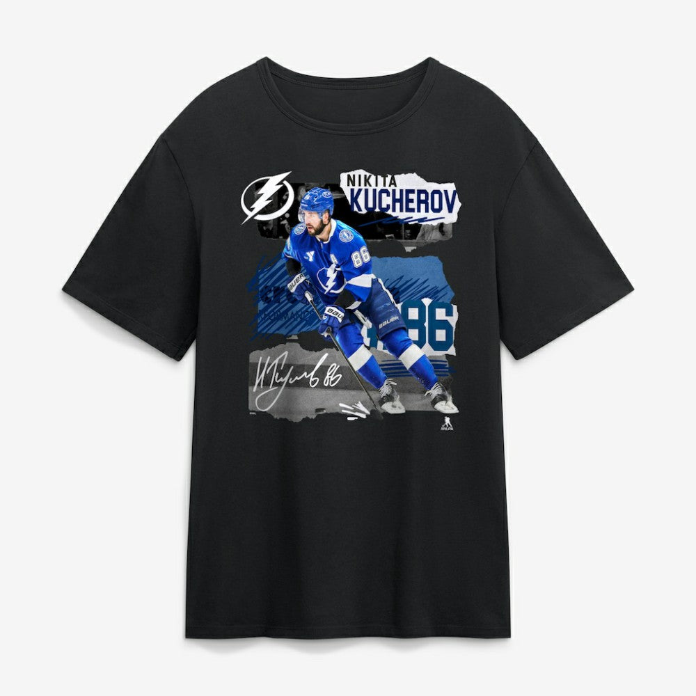 Nikita Kucherov Tampa Bay Lightning Fresh Ice T-Shirt - Black | NHL sale